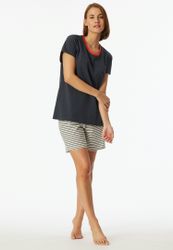 Schiesser Shorty "Casual Essentials" 2 Stk. tlg., mit unifarbenem Shirt und günstig online kaufen