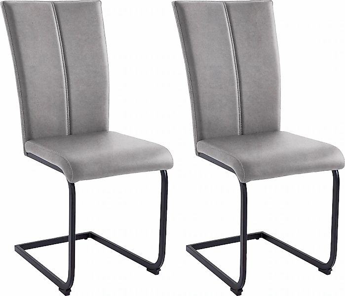 Home affaire Freischwinger "Nils", (Set), 2 St., Microfaser VINTAGE, Stuhl günstig online kaufen