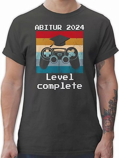 Shirtracer T-Shirt Abitur 2024 Level Complete Vintage Abitur & Abschluss 20 günstig online kaufen