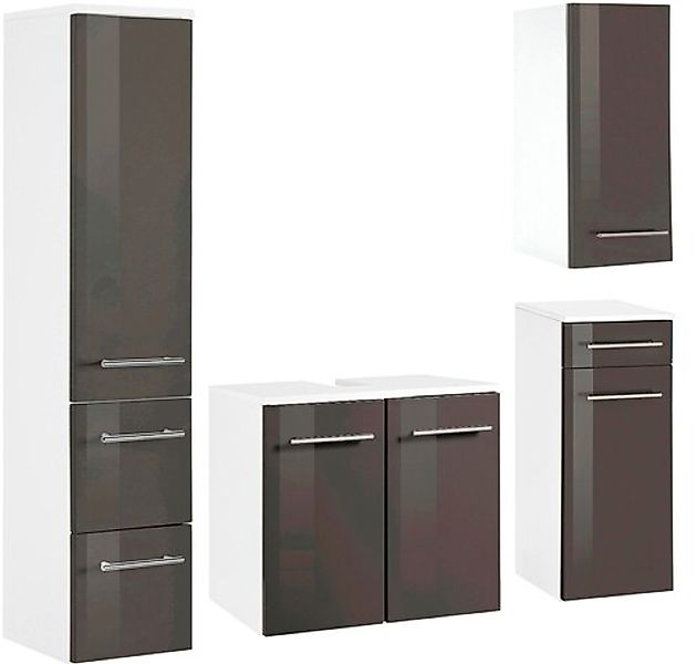 welltime Badmöbel-Set »Venedig«, (4 St.), Waschbeckenunterschrank (Breite 5 günstig online kaufen
