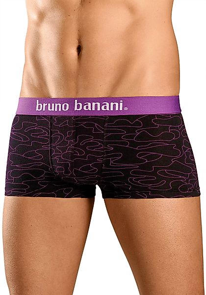 Bruno Banani Boxershorts, (Packung, 4 St.), in Hipster-Form uni oder gemust günstig online kaufen