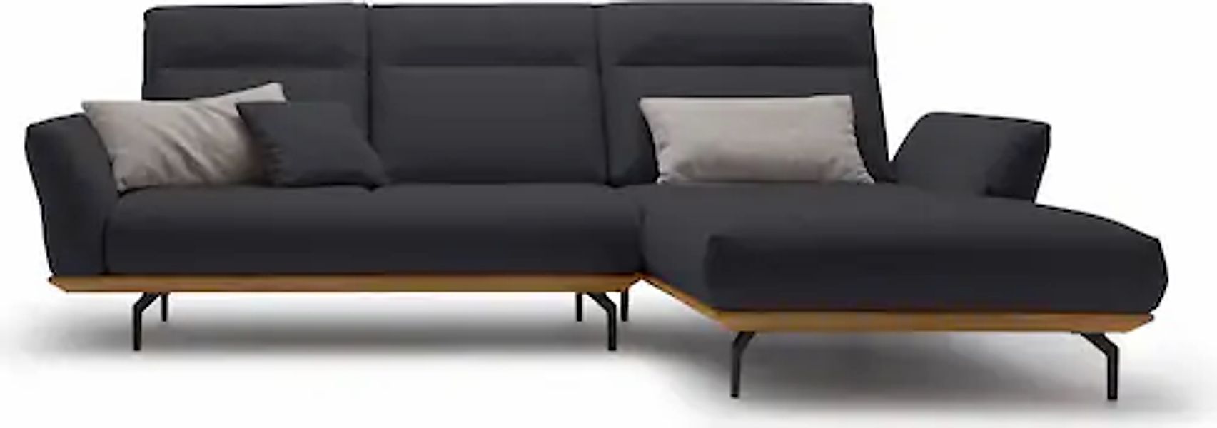 Creation BY ROLF BENZ Ecksofa »CR.460«, Sockel in Nussbaum, Winkelfüße in U günstig online kaufen