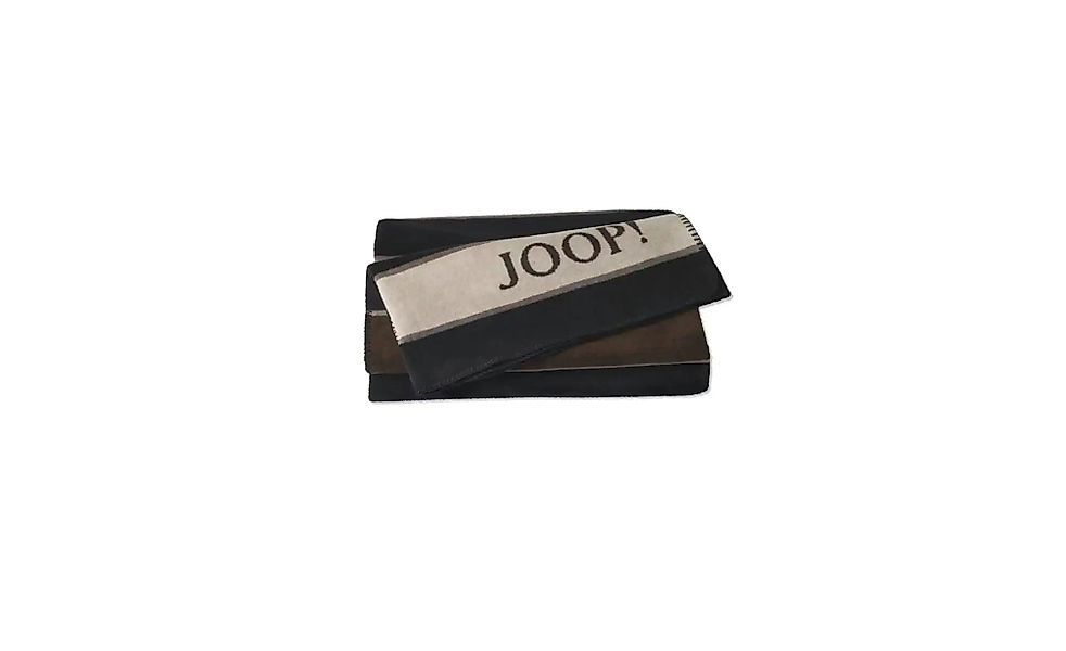 JOOP! Wohndecke   ¦ schwarz ¦ 100% Baumwolle ¦ Maße (cm): B: 150 H: 1 Dekok günstig online kaufen