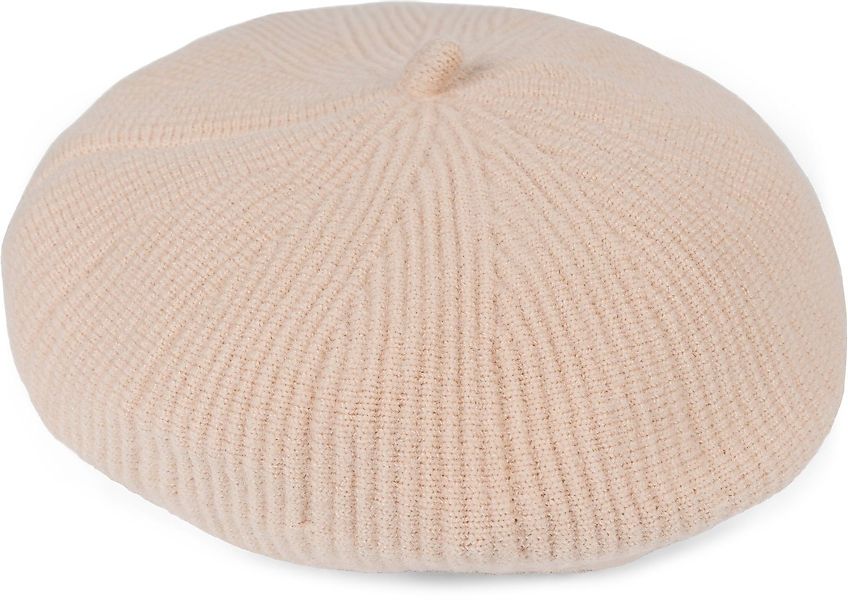 styleBREAKER Baskenmütze Feinstrick Baskenmütze mit Streifen Muster (1-St) günstig online kaufen