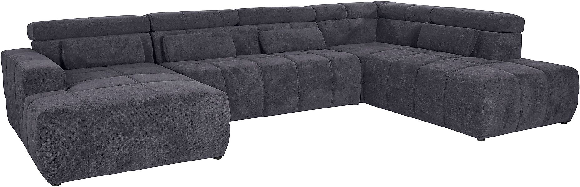 DOMO collection Wohnlandschaft "Modica U-Form aktuelles, kubisches Design m günstig online kaufen