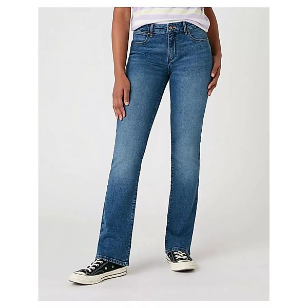 Wrangler Bootcut Jeans 27 Air Blue günstig online kaufen