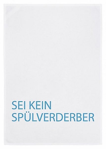 17,30 Hamburg Geschirrtuch SEI KEIN SPÜLVERDERBER, Blau, (1-tlg), 50x70cm, günstig online kaufen