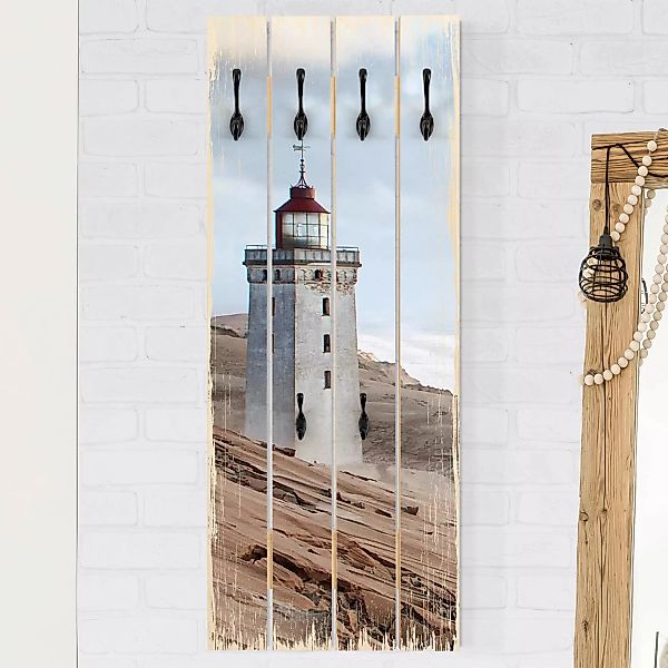 Wandgarderobe Holzpalette Natur & Landschaft Leuchtturm in Dänemark günstig online kaufen