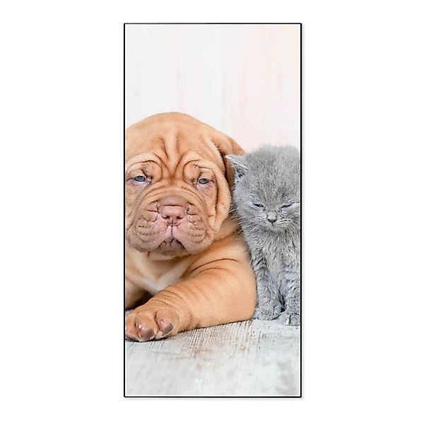 Banjado Magnettafel 37x78cm Magnetwand  Schwarz Aus Metall Magnetpinnwand P günstig online kaufen