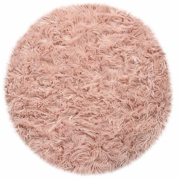 Paco Home Fellteppich "Playa 960" rund 64 mm Höhe Kunstfell, Flokati-Optik, günstig online kaufen