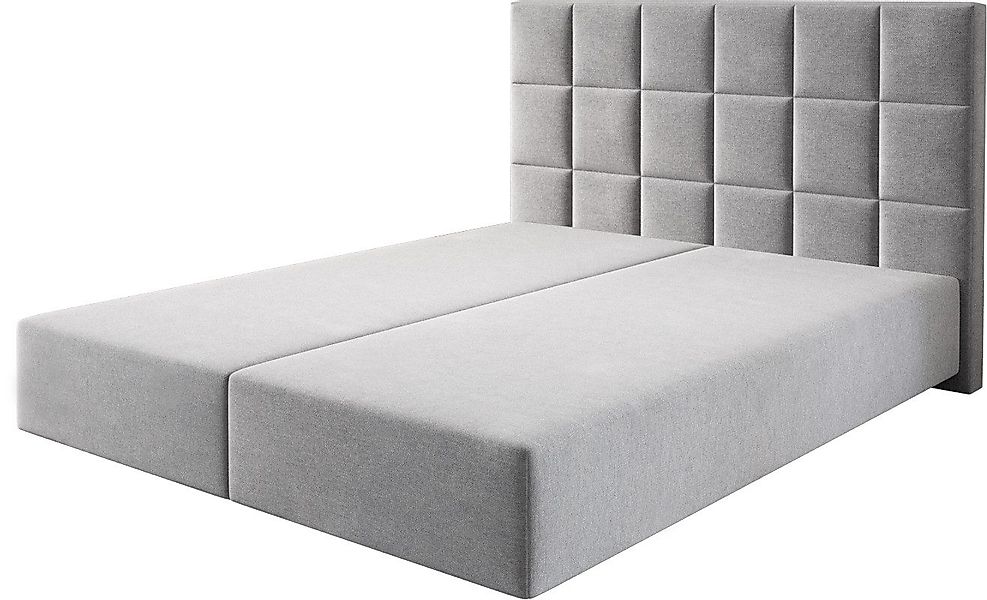 DELIFE Bettgestell Dream-Fine, Mikrofaser Grau 160x200 günstig online kaufen