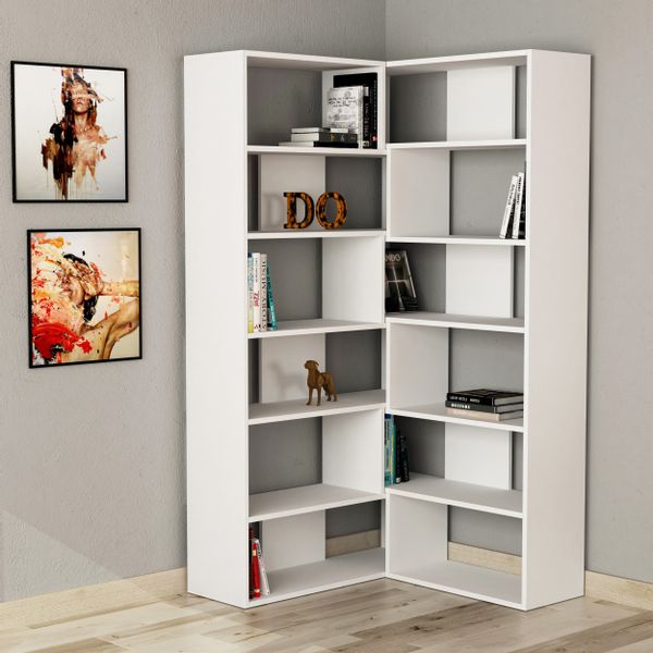Decortie Bücherregal Molly, Modernes Bücherregal,Eck, Display günstig online kaufen