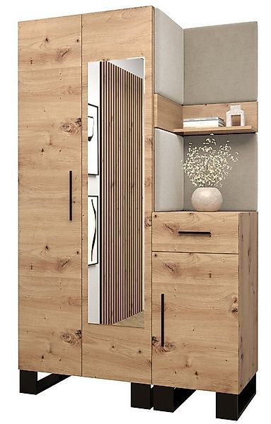 ABIKS MÖBEL Garderoben-Set ARTIN Set 16 Garderobe mit gepolsterten Paneelen günstig online kaufen