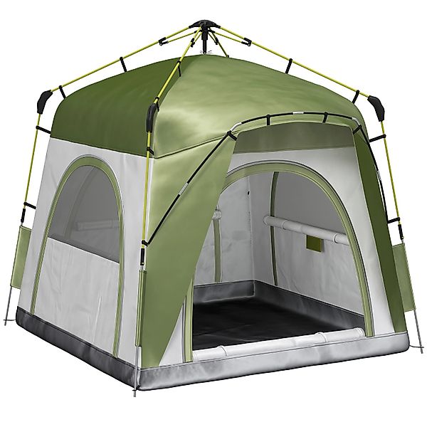 Outsunny Campingzelt Polyester Aluminium 240L x 240B x 199H cm günstig online kaufen