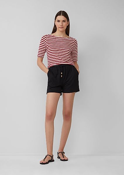 s.Oliver Shorts Jersey-Shorts mit Elastikbund Schmuckperlen günstig online kaufen