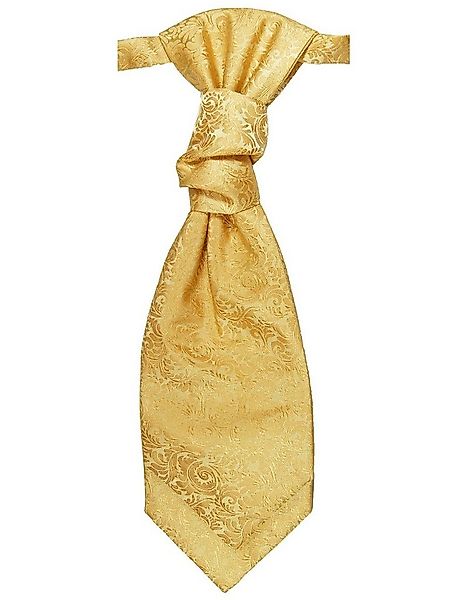 Paul Malone Krawatte Goldenes Plastron barock Hochzeitskrawatte - vorgebund günstig online kaufen