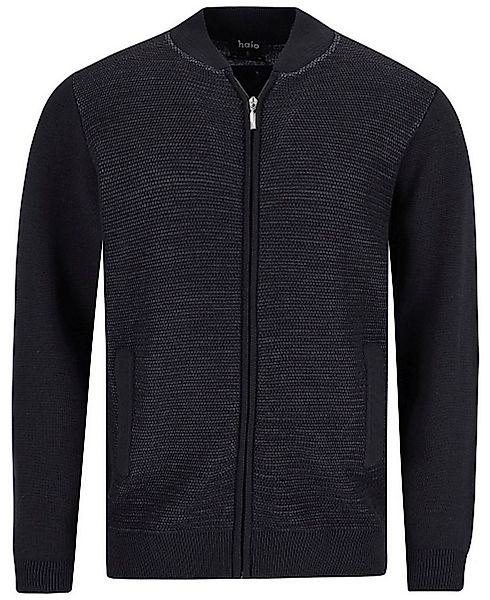 Hajo Strickjacke Herren Jacke mit Reißverschluss (1-tlg) mit Schurwolle günstig online kaufen