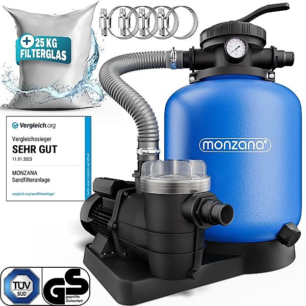 monzana Sandfilteranlage, SF110K 11.000L/h bis 50.000L günstig online kaufen