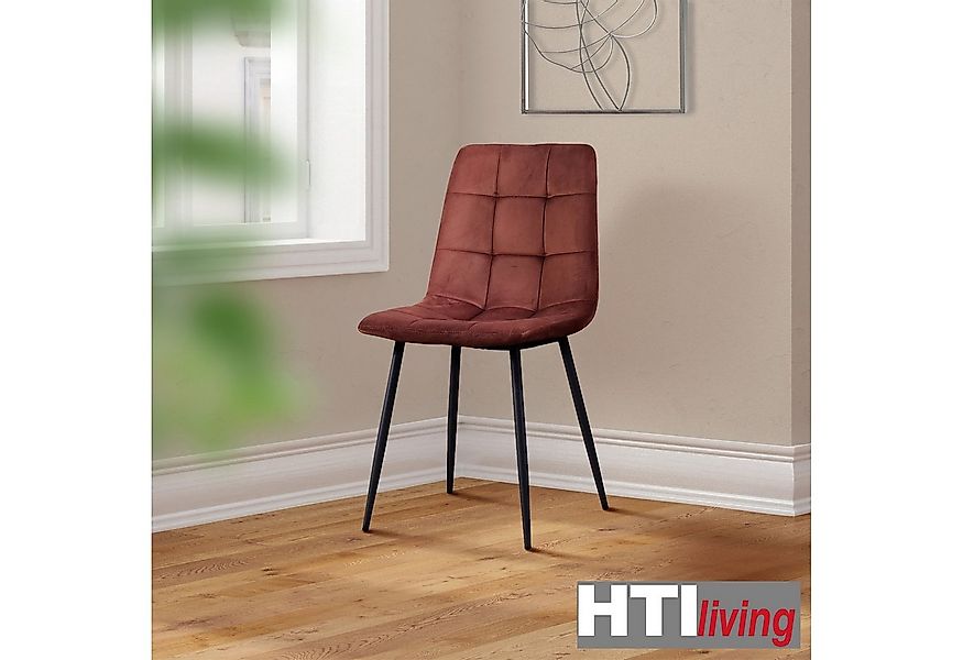 HTI-Living Esszimmerstuhl Stuhl Mesa Velvet Braun (Set, 2 St), Esszimmerstu günstig online kaufen