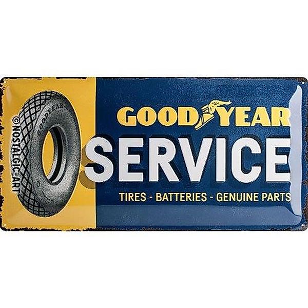 Nostalgic-Art Blechschild 25 x 50cm - Goodyear - Goodyear Service günstig online kaufen