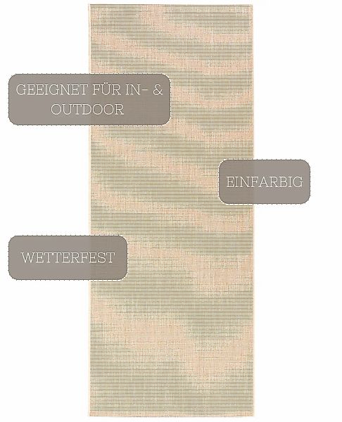 NORTHRUGS Teppich »Match«, rechteckig, 8 mm Höhe, In-& Outdoor, Kurzflor, L günstig online kaufen