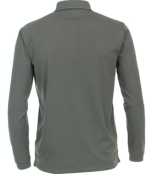 CASAMODA Langarmshirt Polo-Shirt unifarben Poloshirt günstig online kaufen