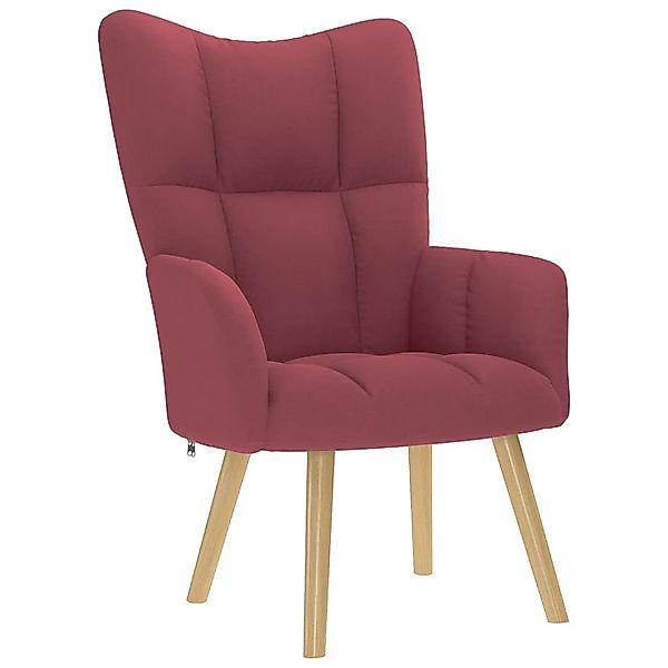 vidaXL Sessel Relaxsessel Stoff Weinrot (1-St) günstig online kaufen