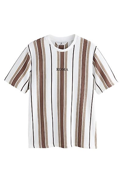 Next T-Shirt Edles T-Shirt mit vertikalen günstig online kaufen