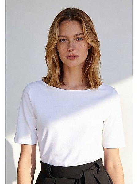 MORE&MORE Kurzarmshirt klassisches Basic-Kurzarmshirt günstig online kaufen