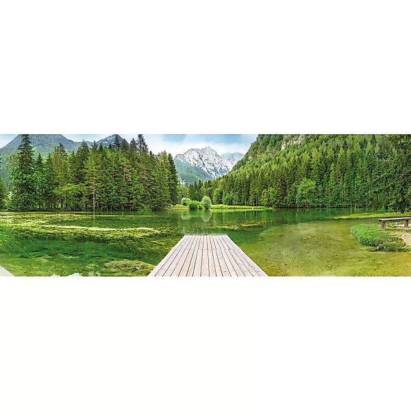 Komar Fototapete Green Lake 368 cm x 127 cm FSC® günstig online kaufen