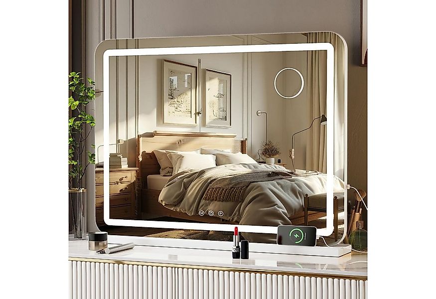 TLGREEN Schminkspiegel Großer Hollywood Spiegel mit USB und Typ-C (80 X 60c günstig online kaufen