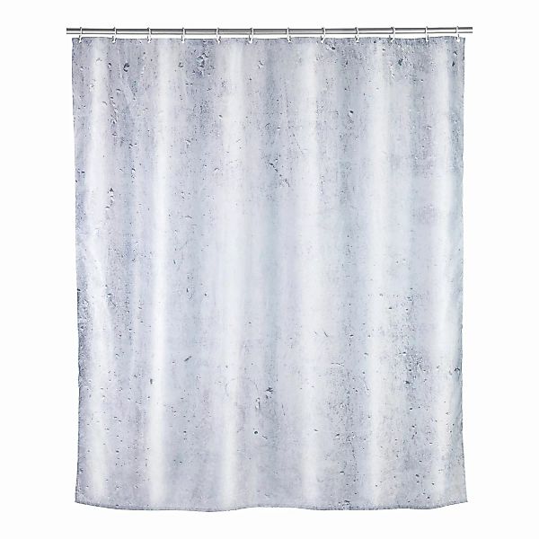 WENKO Duschvorhang Concrete, Textil (Polyester), 180 x 200 cm, waschbar meh günstig online kaufen