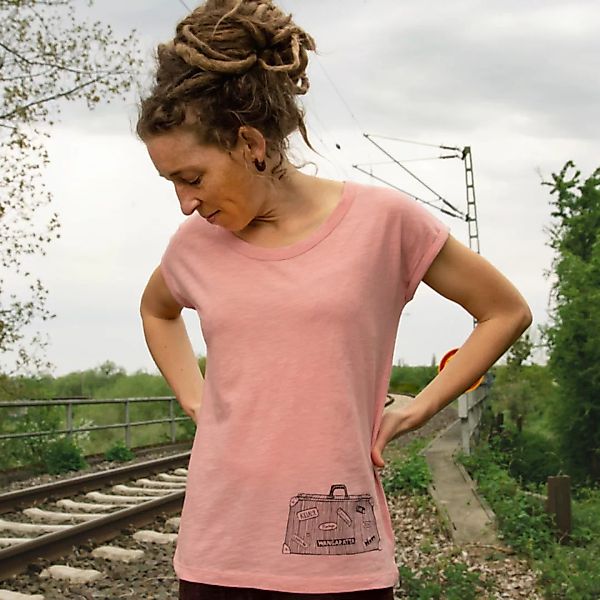 Reisekoffer T-shirt Für Damen In Canyon Pink günstig online kaufen
