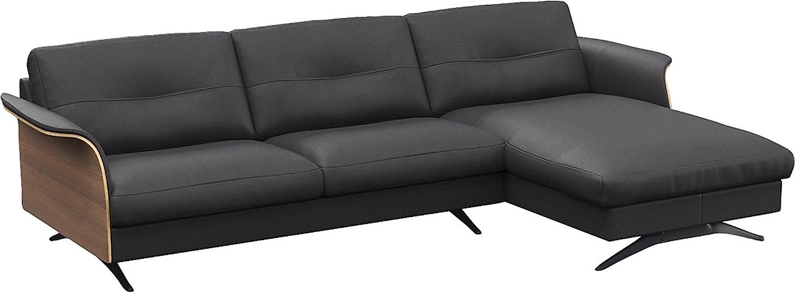 FLEXLUX Ecksofa "Glow, super bequem durch hochwertigem Sitzaufbau mit Feder günstig online kaufen