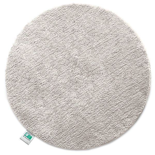 KARAT Badematte SKY Runder Badteppich Flauschig in Ivory Durchmesser 95 cm günstig online kaufen