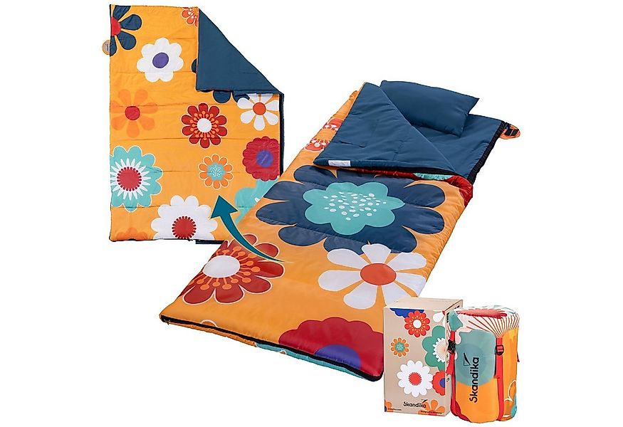 Skandika Deckenschlafsack für Erwachsene Sovro Flower, mit Kissen, 2-Wege-R günstig online kaufen