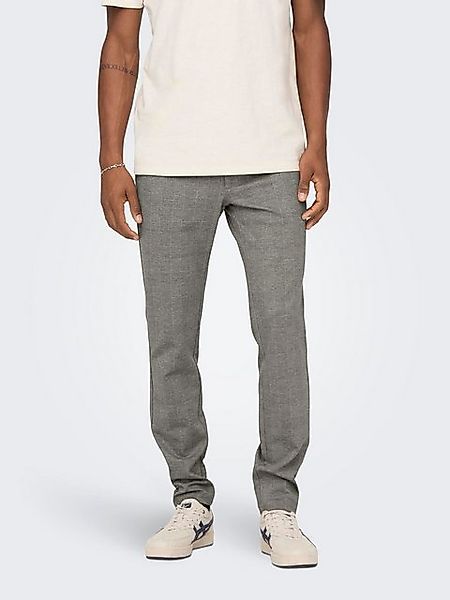 ONLY & SONS Chinohose Stoffhose Karierte Stretch Trousers ONSMARK ONSMARK S günstig online kaufen