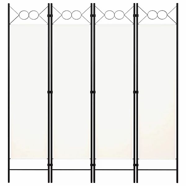 vidaXL Raumteiler 4-tlg. Raumteiler Weiß 160x180 günstig online kaufen