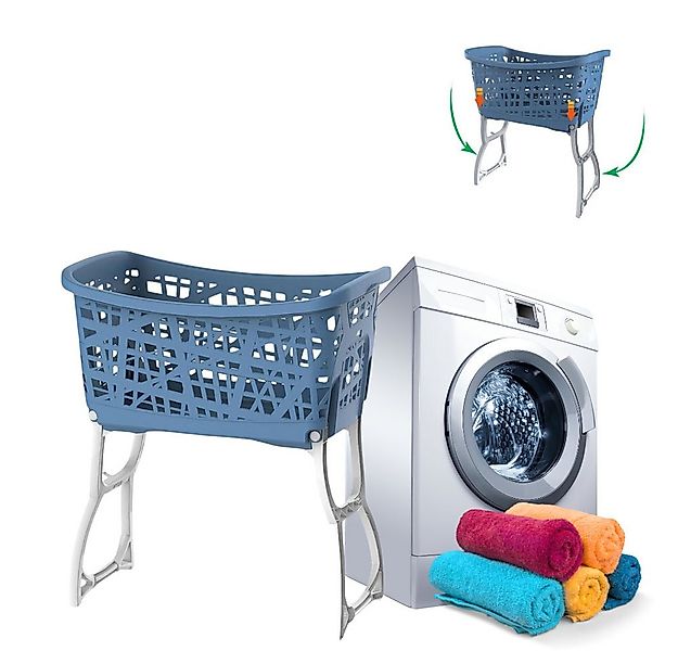 GarPet Wäschekorb Wäschekorb mit Füßen Wäschewanne mit Henkel und Beinen kl günstig online kaufen