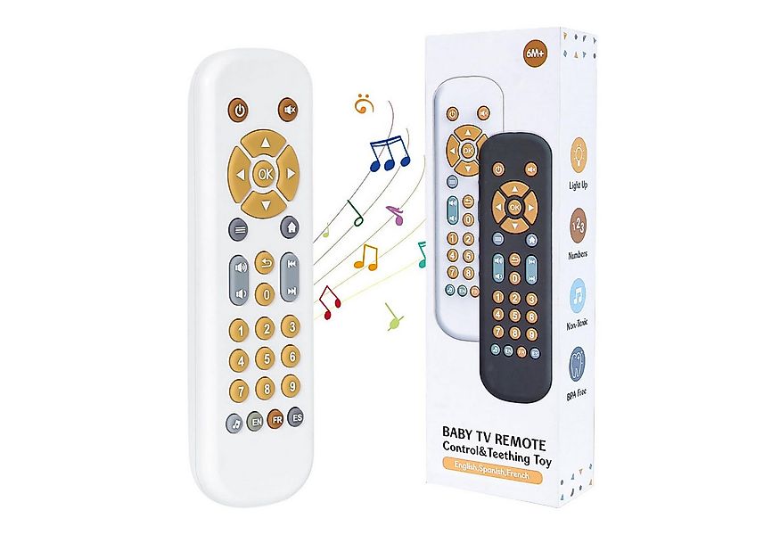 CLTYQ Lernspielzeug Baby TV Fernbedienung Spielzeug, Mehrsprachiges Musiksp günstig online kaufen
