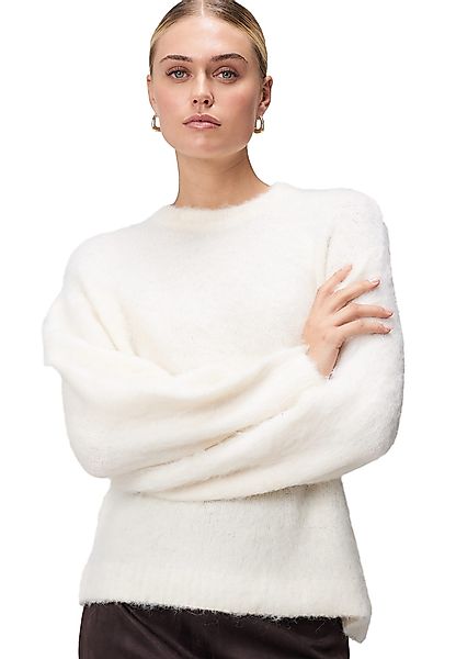 Zero Strickpullover Damen Strickpullover mit Flaum günstig online kaufen