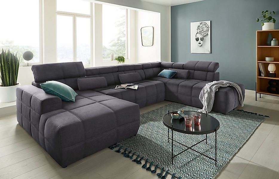 DOMO collection Wohnlandschaft "Brandon, whlw. mit Sitztiefenverstellung, w günstig online kaufen