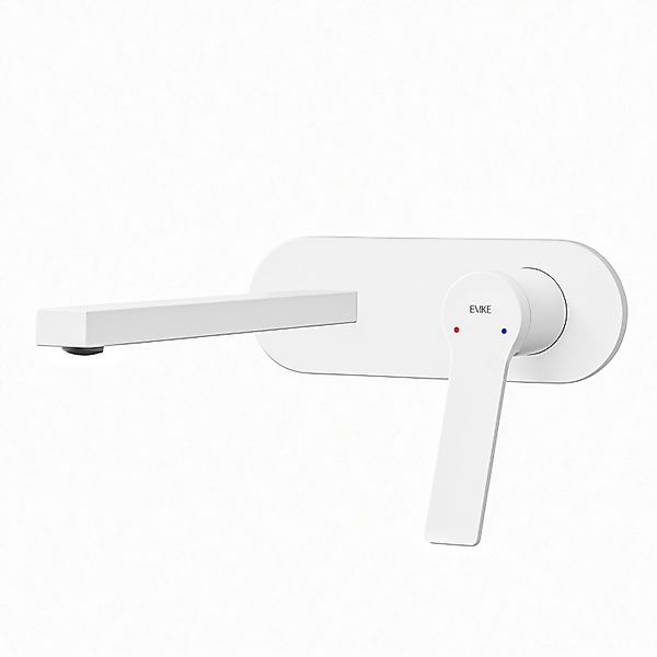 Emke Wand Waschtischarmatur Inklusive Grundkörper 288 x 210 x 70 mm Weiß Mi günstig online kaufen