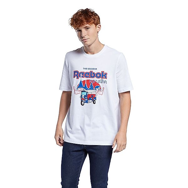 Reebok Classics Graphics Souvenir 1 Kurzärmeliges T-shirt XS White günstig online kaufen