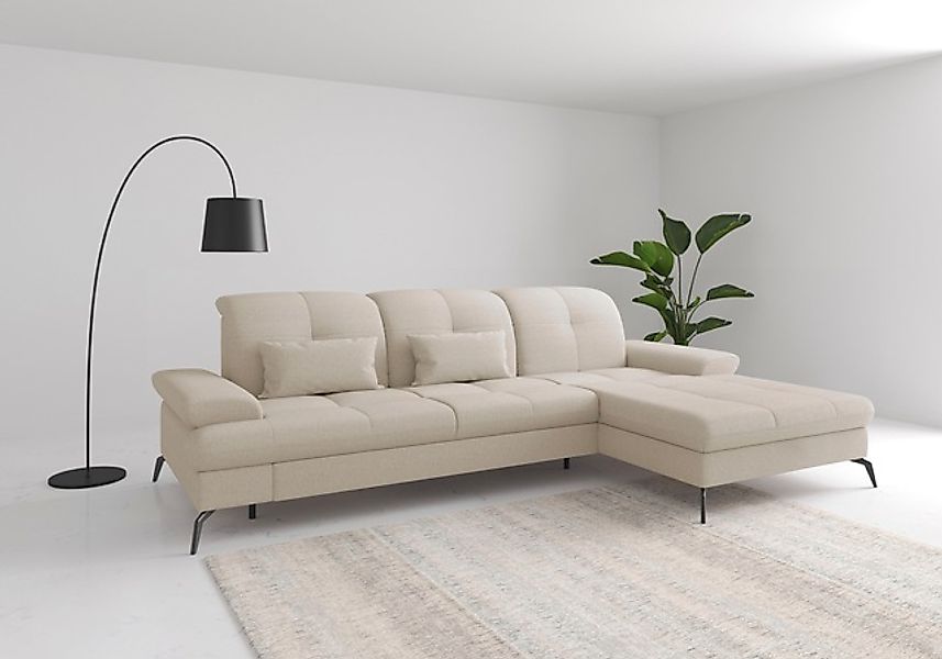 sit&more Ecksofa »Amica, L-Form, inkl. Sitztiefenverstellung & Armteilverst günstig online kaufen