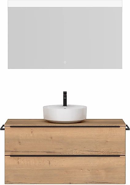 nobilia® Badmöbel-Set »Alvene« vormontiert, mit Soft-Close, 2 Stk. tlg. günstig online kaufen