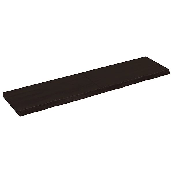 vidaXL Waschtischplatte Dunkelgrau 120x30x4 cm Massivholz Behandelt günstig online kaufen