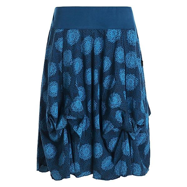 Vishes Jerseyrock Damen Ballon-Rock Knielang Pump-Rock Baumwolle Blüten-Mus günstig online kaufen