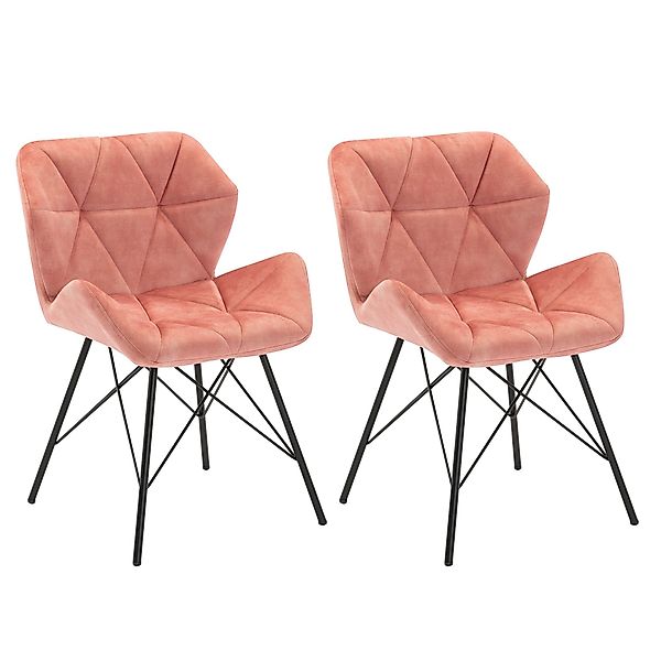 Duhome Esszimmerstuhl, (2er-Set), Metallbeine, Sessel mit günstig online kaufen