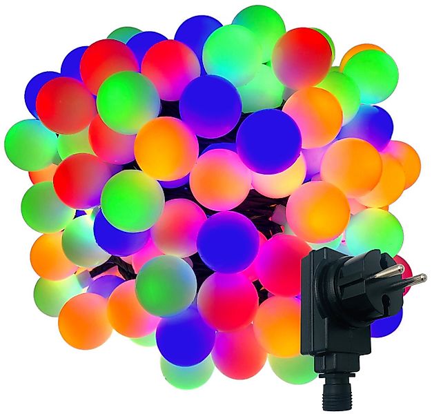 BONETTI Lichterkette XXL Partylichterkette mit 180 Leuchtkugeln, 180-flammi günstig online kaufen